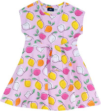 Vestito a Maniche Corte, in Cotone Vestito Bambine E Ragazze (Pacco Da 1)