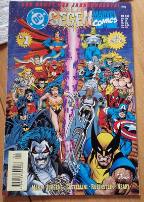 Comic Crossover - DC gegen Marvel #1 - 1996 - Dino Verlag - Ohne Poster