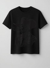 Men Women Rustic Skeleton Cowboy Western Gothic Dark Grunge Skull Graphic T-Shir