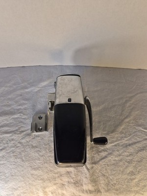 Vintage Ice-O-Mat 1950s 1960s Ice Crusher Black/CHROME/ Ice-O-Matic W/ BRACKET
