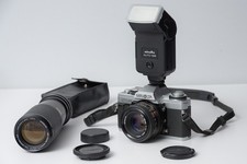 Minolta XG-M 35mm Film Camera w/ 50mm f/1.7 MD Lens  Flash - Mint  Tested 