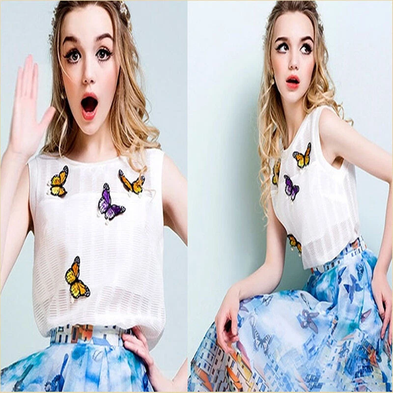 10x Aufnäher Bügelbild Applikation Flicken Schmetterling Bügelbilder Geschenk - Bild 2 von 4