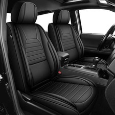For Toyota Tacoma: 2005-2025 Car Seat Covers Double Crew Cab PU Leather Cushion
