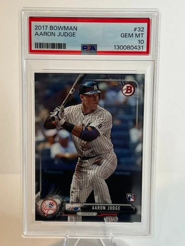 2017 Bowman 32 Aaron Judge PSA 10 Gem Mint RC Rookie Card