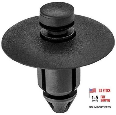 Clipsandfasteners Inc 25 Push Type Door Trim Clips Black compatible with