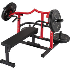 Chest Press Machine for Home Gym, Independent Converging Arms, Adjustable Bench