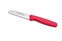 Marsvogel GemüSemesser 8 Cm Edelstahl Gerade Klinge Rot Kunststoffgriff