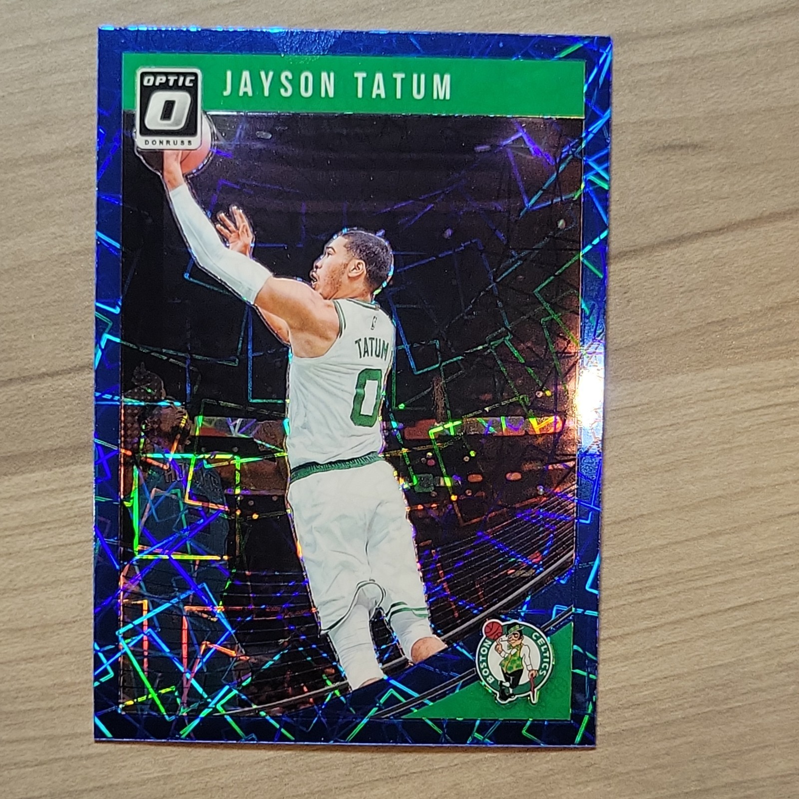 2018-19 Panini Donruss Optic - Jayson Tatum #76 Blue Velocity Prizm