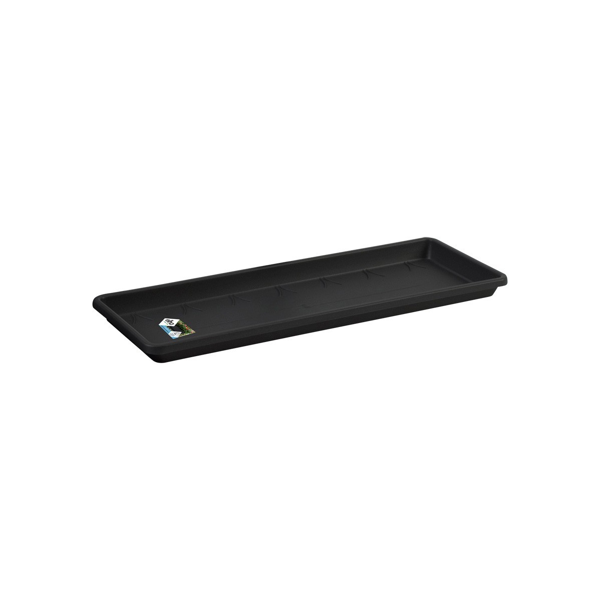 barcelona trough saucer 40cm living black elho