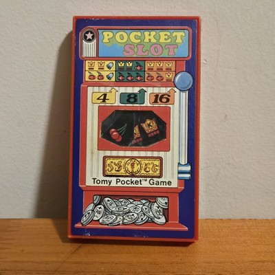 Vintage 1975 TOMY Pocketmate Pocket Slots Game Toy Works Good Condition