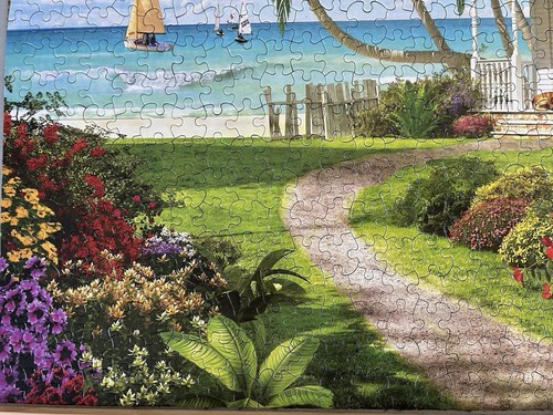 White Mountain Puzzle Beach House 1000 Teile 2023 Dominic Davison vollständig - Bild 9 von 9