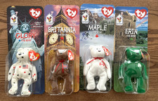 McDonalds Ty Beanie Babies 1999 International Complete Set of 4: Orig Sealed Pkg