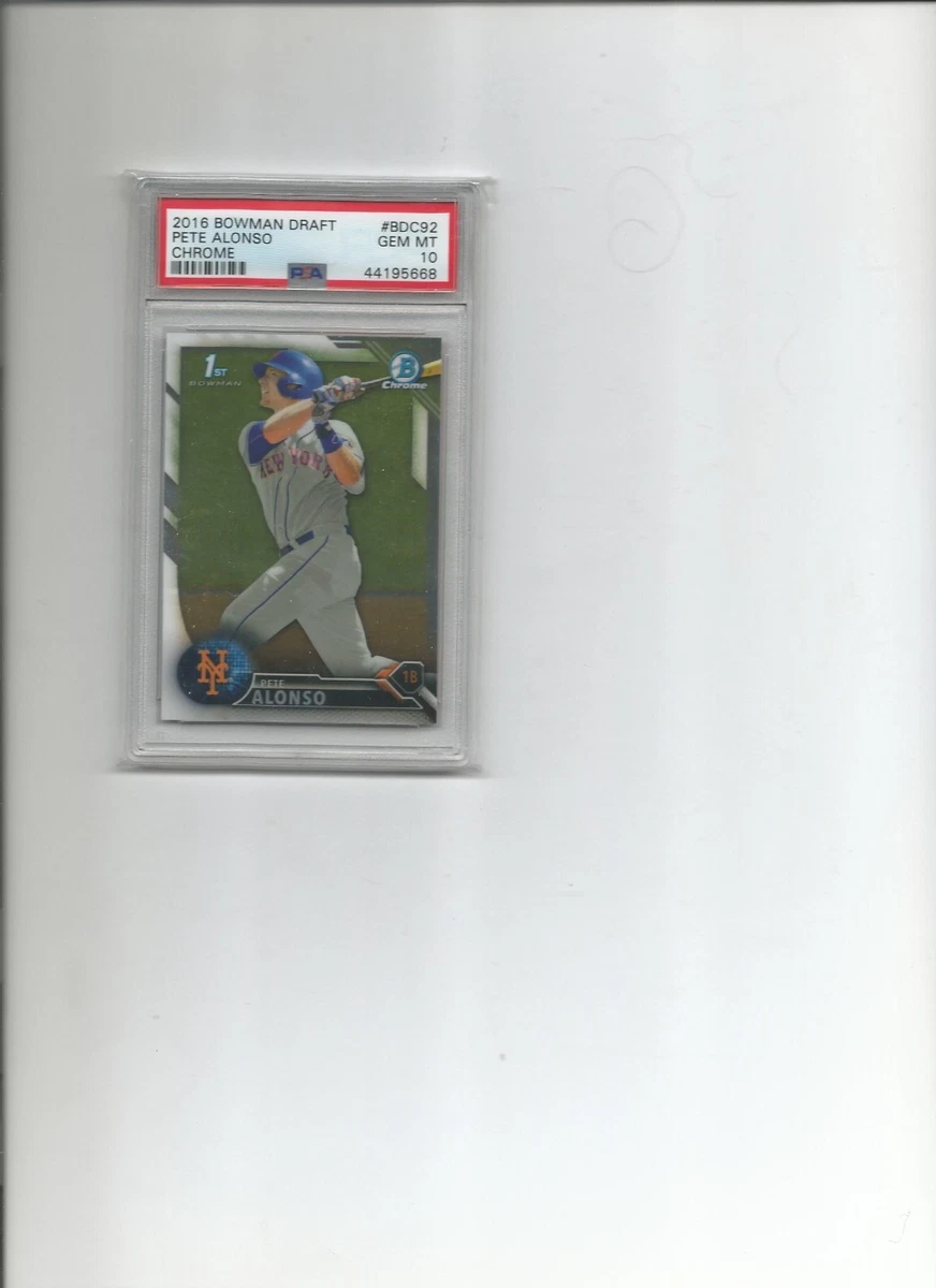 Bowman Pete Alonso Baseball 2016 Season Sports Trading Cards