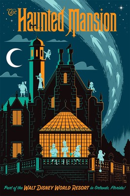 Eric Tan Haunted Mansion Disney World Magic Kingdom Print Cylops Print Works