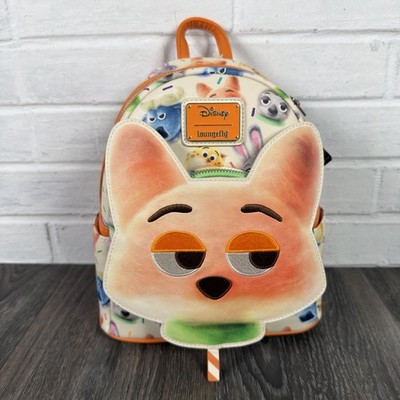 Loungefly限定　ズートピア2 ニック ミニリュック コットンキャンディ Zootopia 2 Nick Wilde Cotton Candy Cosplay All-Over Print Mini