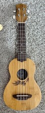 Luna Uke Bamboo Series Soprano Size Acoustic Ukulele with Gig Bag