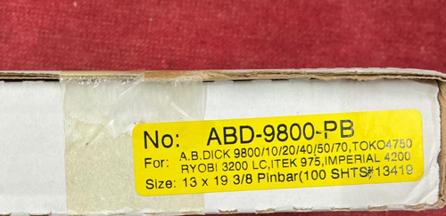 CLEANUP SHEETS for AB DICK 9800 - Picture 2 of 4