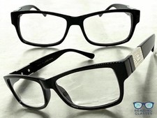 Men's Classy Elegant Modern Retro READING EYE GLASSES READERS Black Frame 2.00