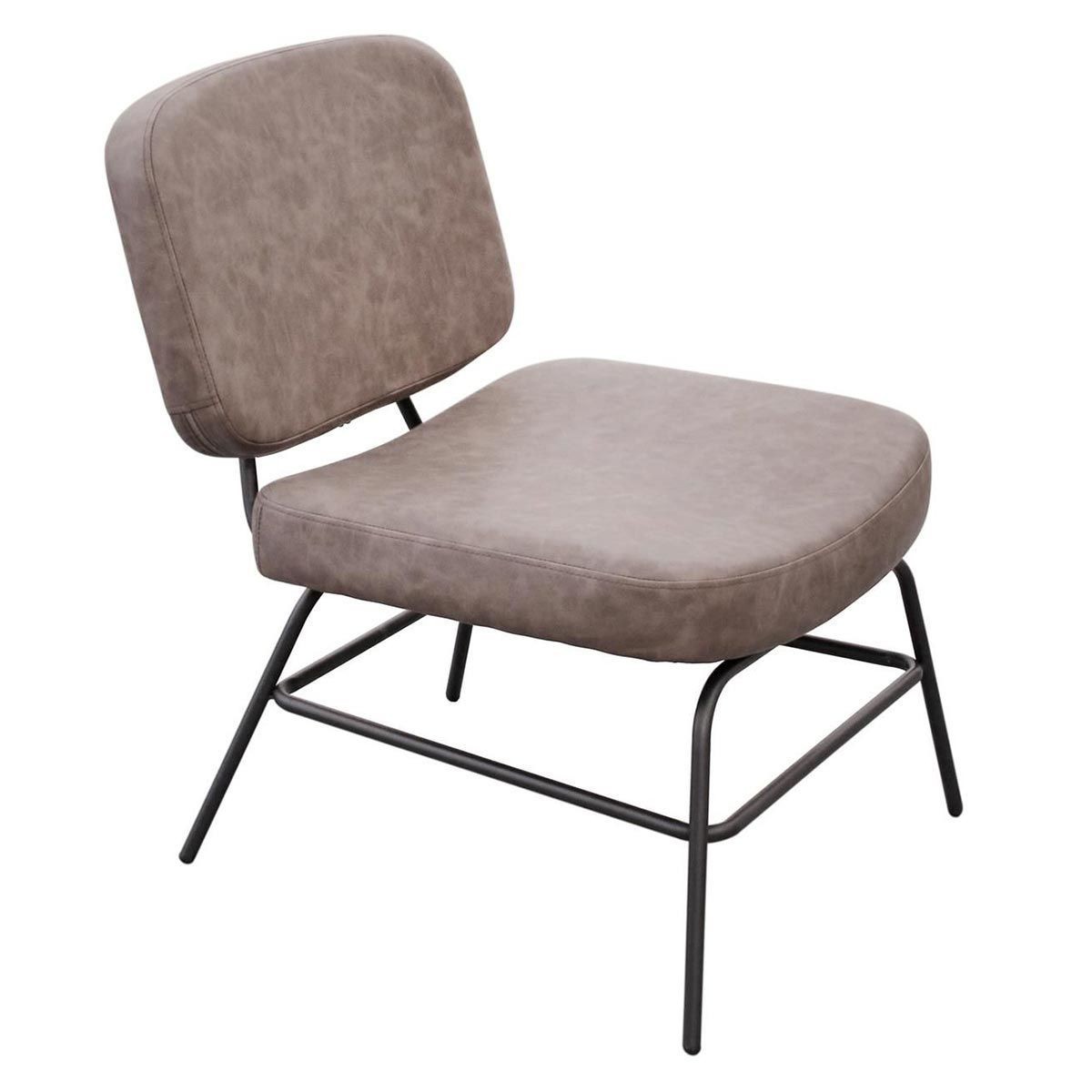 Fauteuil Detroit design gris 74cm pour créer un coin lecture cosy