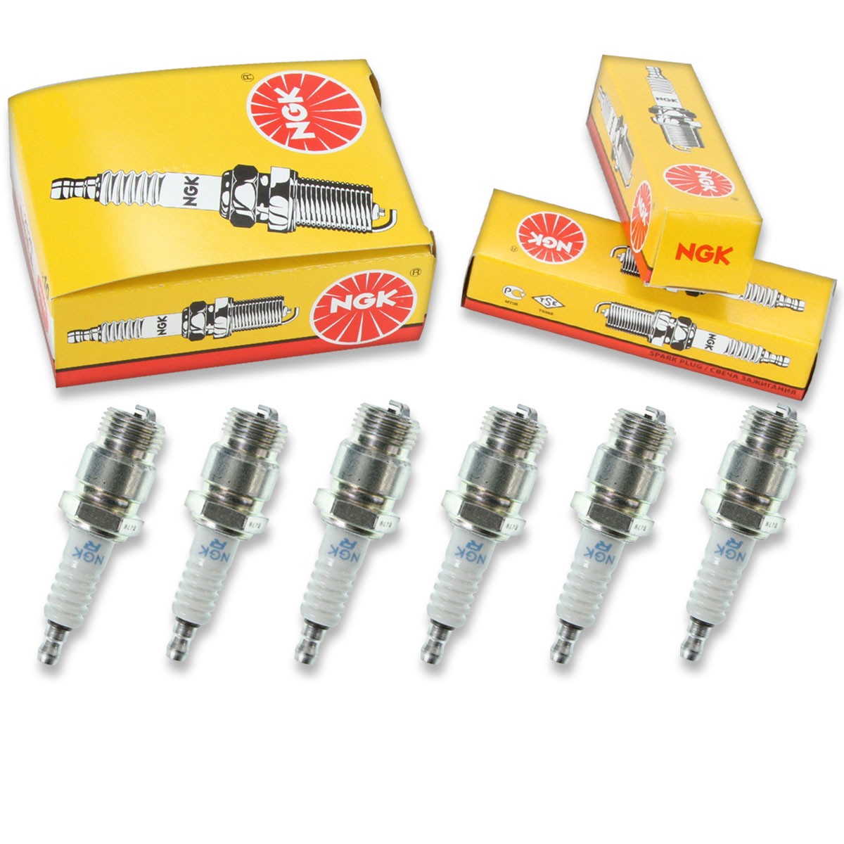 6 pc NGK 3323 AR6FS Standard Spark Plugs for SP414 RF10C RF10 R86T R85T R83T vy