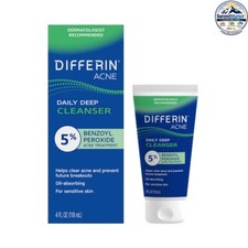 Acne Face Wash Cleanser 4 Fl Oz 5 Benzoyl Peroxide Daily Pore Treatment