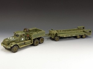 HO Camion M19 Diamond T mit Anhänger US Army