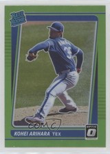 2021 Panini Donruss Optic Rated Rookie Lime Green Prizm Kohei Arihara #70 1n0