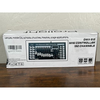 Prolight DMX-512 Mini Controller 192 Channels 8 Faders Stage Lighting Console