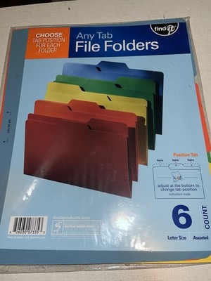 Any Tab File Folders 6 Count