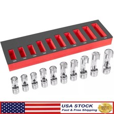 For 12030 Flare Nut Socket Set 10pcs 38 Drive Metric Injector Fuel Line