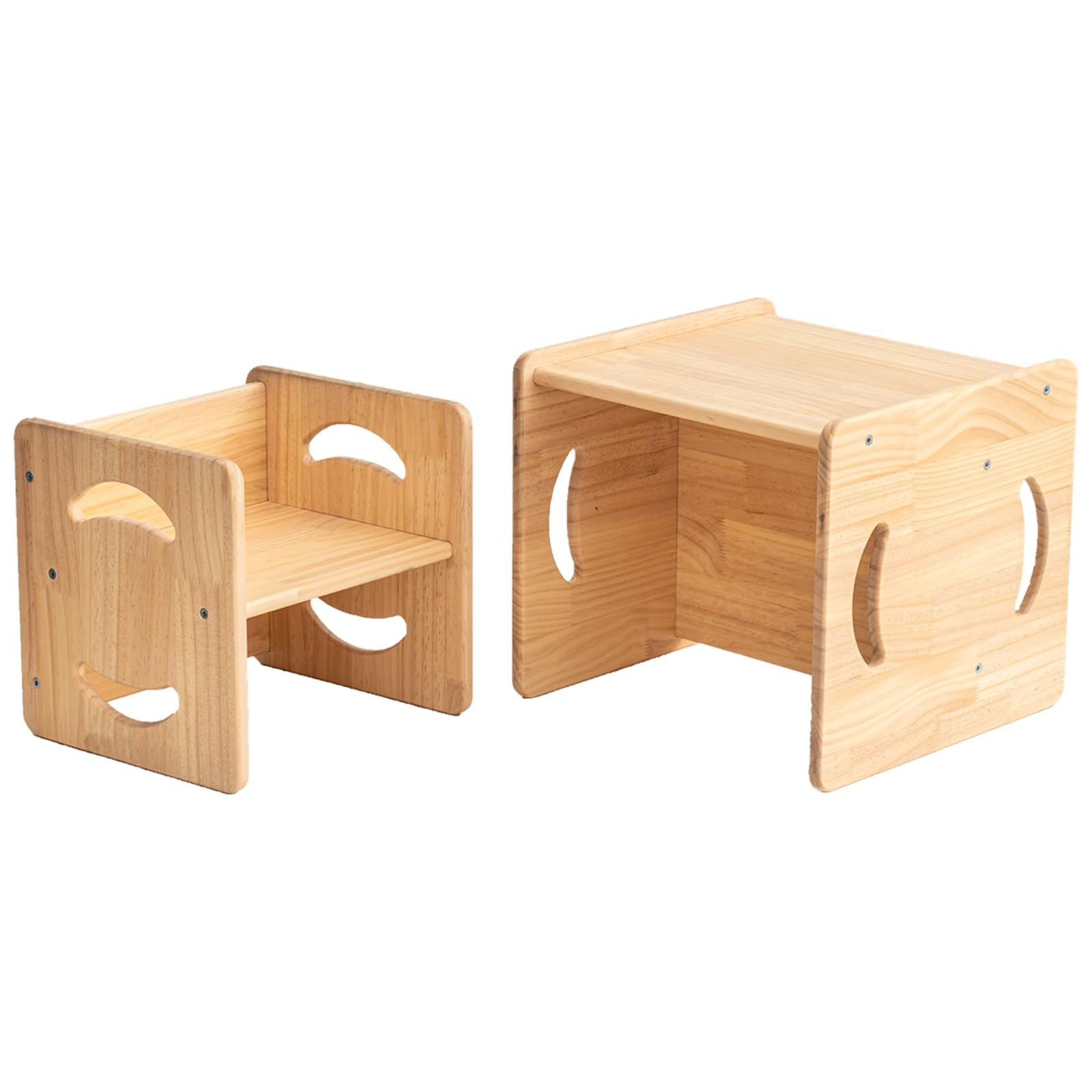 Wooden Table and Chair Set Small Table and Chair Kids Montessori Furniture fo...