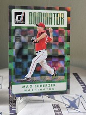 2017 Donruss Baseball D-10 Max Scherzer Dominator Green Parallel #001/349