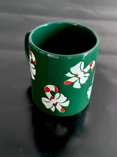 WAECHTERSBACH VTG Green Candy Cane Christmas Coffee Mug 10oz Germany - Picture 5 of 12