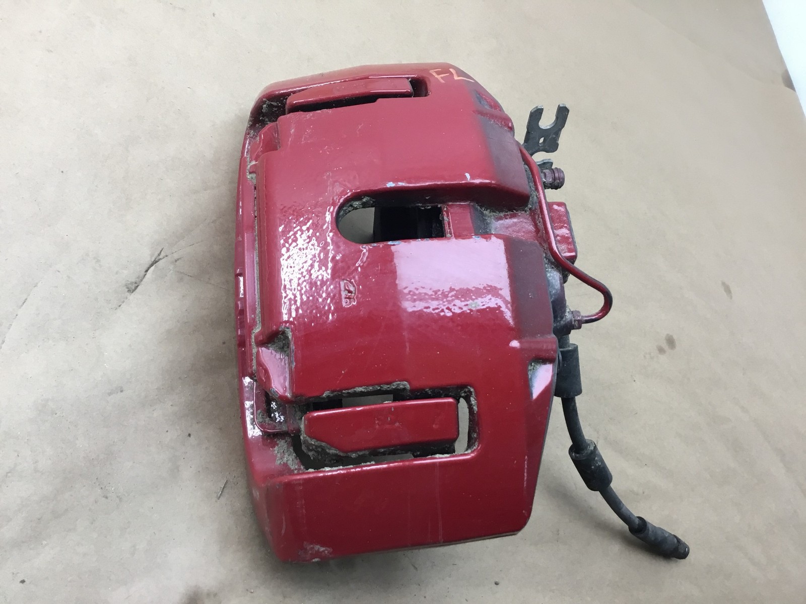 Bentley Continental GT 2013 6.0L Front Left Driver Brake Caliper RED 11-18|:O