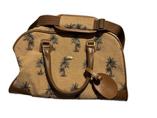 Diane Von Furstenberg DVF Vintage Palm Tree Tapestry Duffel Weekender Bag 18