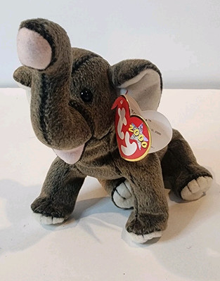 Ty Beanie Baby Trumpet the Elephant With Tag