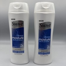 2 Suave Deep Moisture Replenish Hydrating Shampoo 12.6OZ EACH Professional Salon