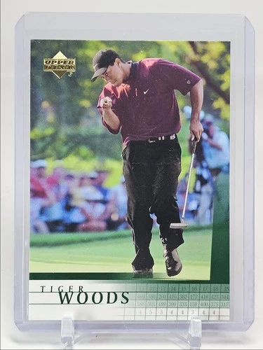 TIGER WOODS 2001 UPPER DECK GOLF #1 ROOKIE BASE RC Q0825