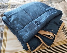 3 In 1 Fleece Cosy Blanket Quilted Snuggle Comfy Wearable Snug Wrap Rug Teal