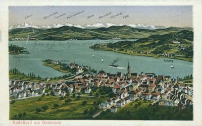 Postcard Radolfzell on Lake Constance 1932 (No. 9195)