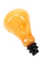 Colored Glass Light Bulb Hand Pipe “Bright Idea” – Assorted Colors