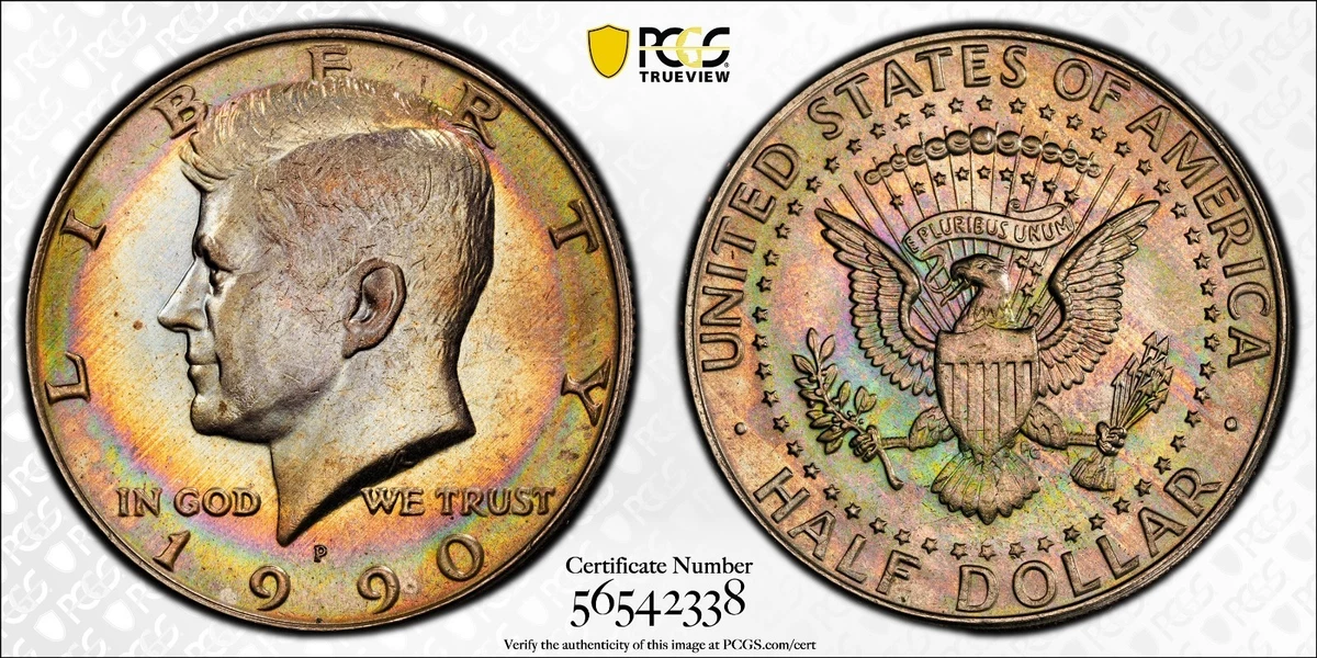 PCGS Certified MS 64 Graded Kennedy US Half Dollars (1964-Now) for