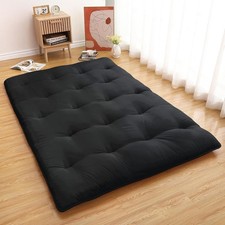Full Size Japanese Futon Floor Mattress 54" x 80" Portable Roll Up Sleeping Pad