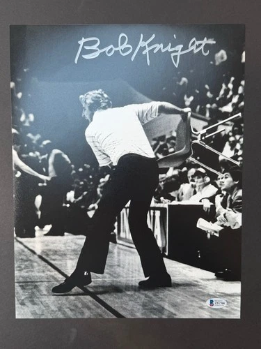 New ListingBob Knight Signed 11x14 Photo Indiana Hoosiers Legendary Coach Auto BAS Beckett