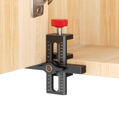 Cabinet Door Mounting Jig with Quick Edge Positioner   Adjustable Cabinet Doo...