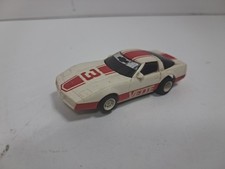 Vintage Tyco '83 Corvette White/Red 3 440 Slot Car - Tested - Runs