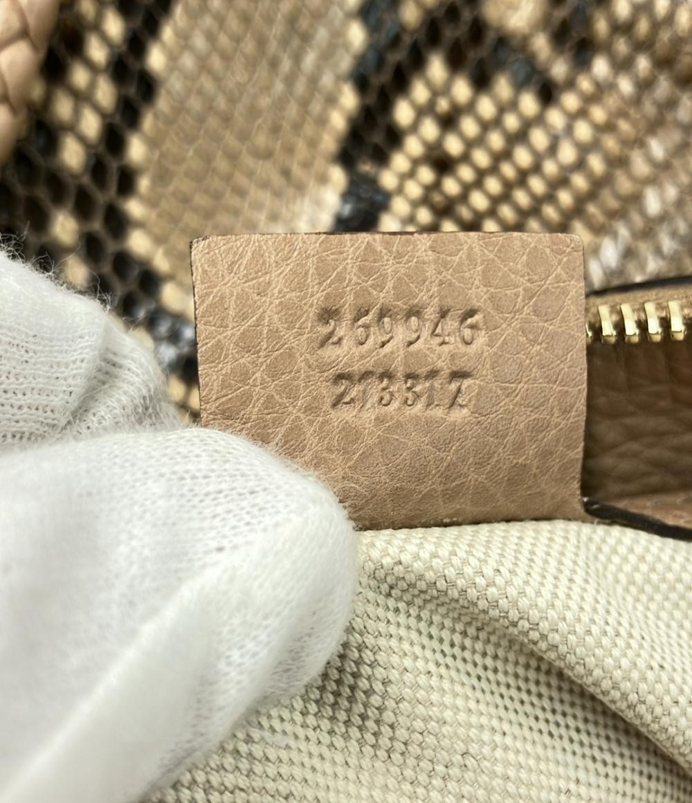 Gucci Bamboo Python Tote Bag - image 5