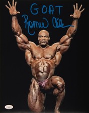 Ronnie Coleman Signed 11x14 Competition Win Inscription "GOAT" JSA