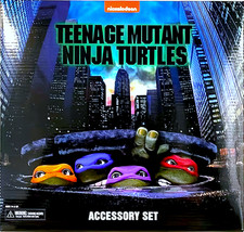 NECA TMNT Teenage Mutant Ninja Turtles  1990 Movie  - 7  Accessory Set  PRESALE