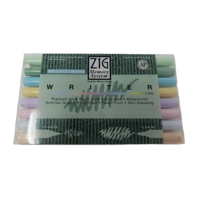 Zig Memory System Delicate Shades Marker Set Acid Free Light Pastel Fade Proof